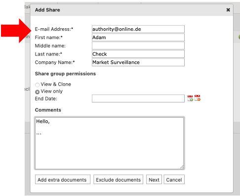 Share technical file